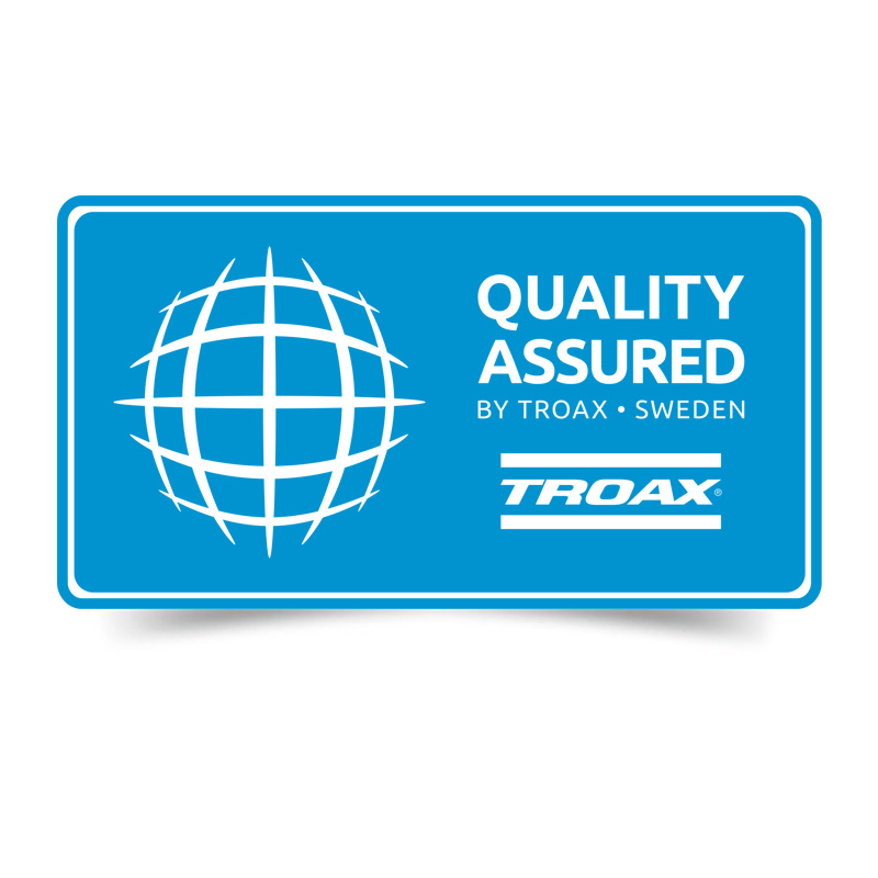 Troax quality symbol, Quality Assured.