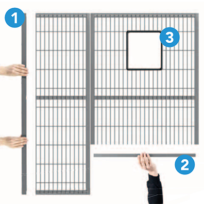 1 Adjust the panel width, 2 Adjust the panel height, 3 Get rid of sharp edges