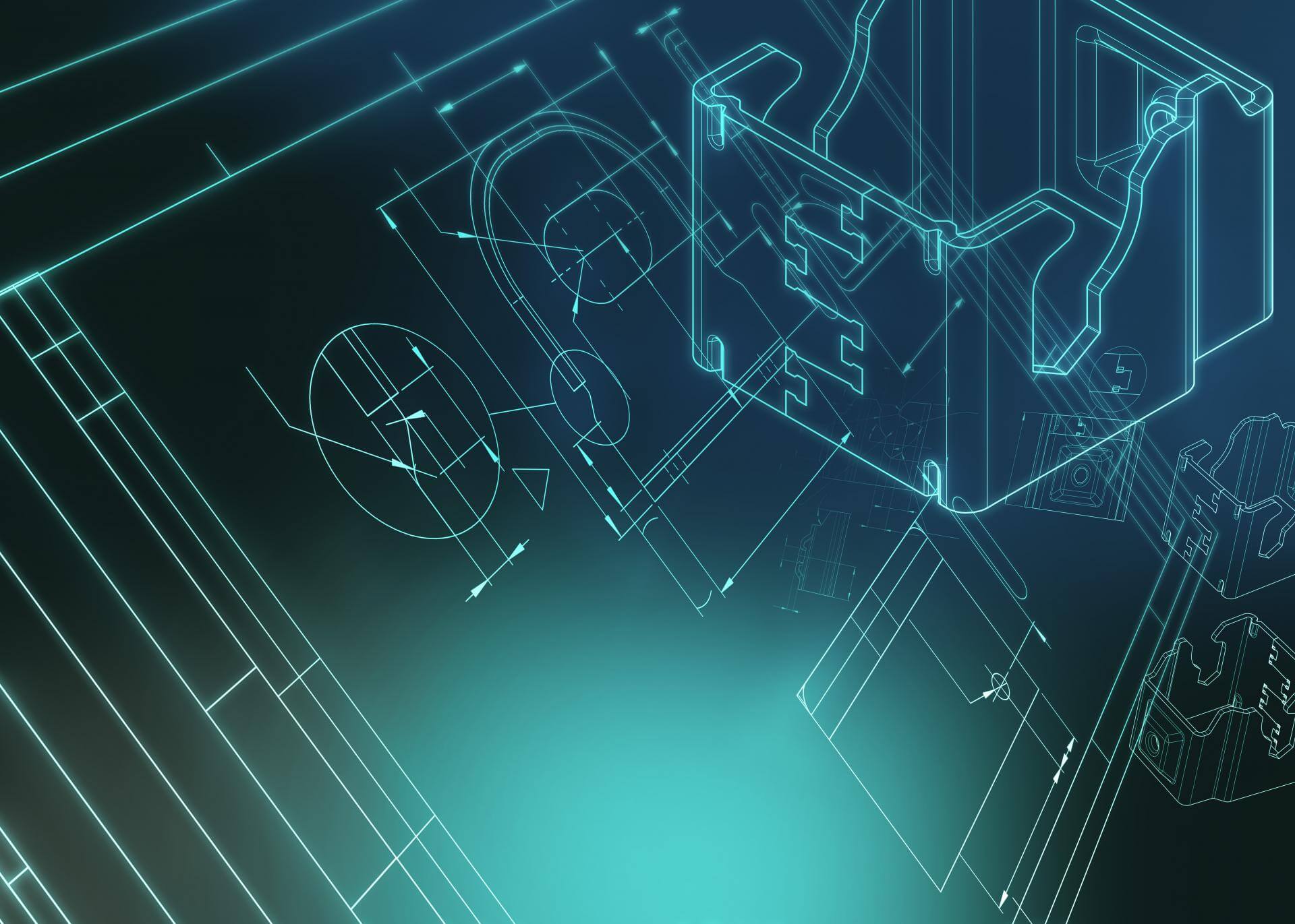 Turquoise drawing