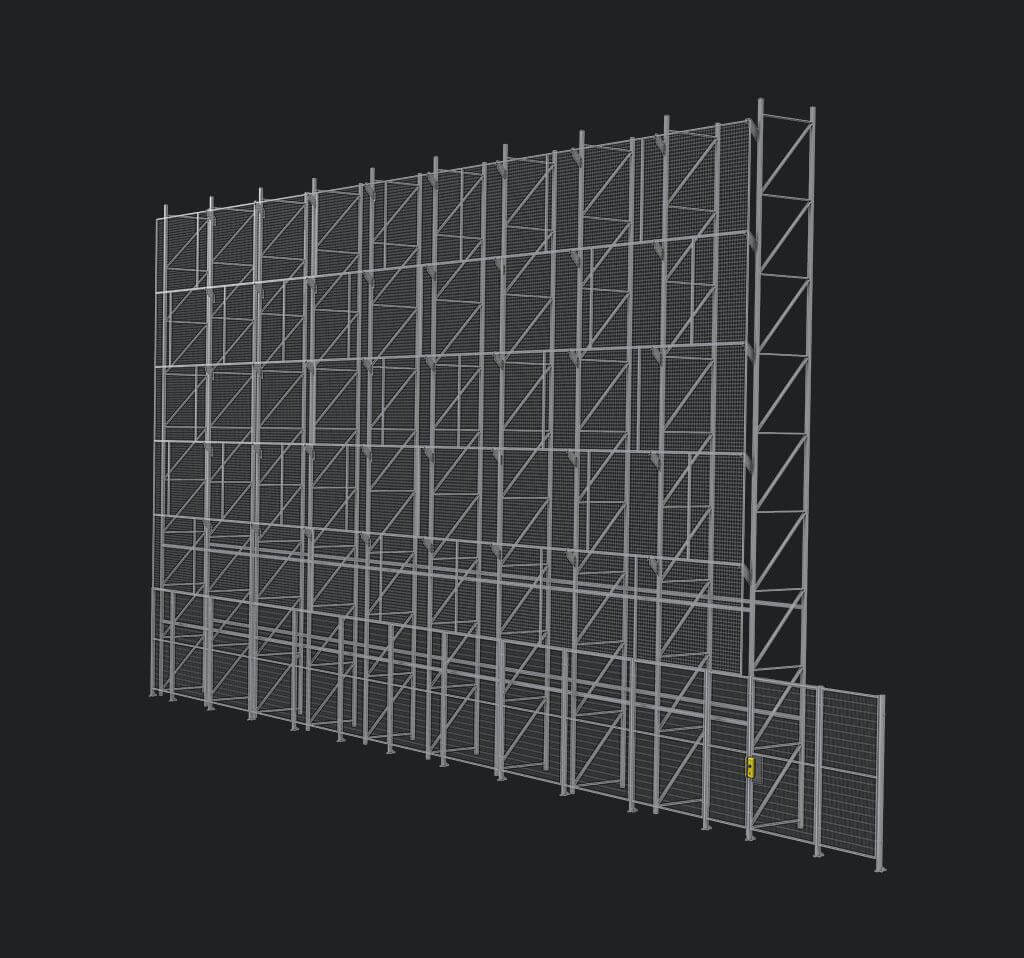 Troax Automated Warehouse Panel Structure
