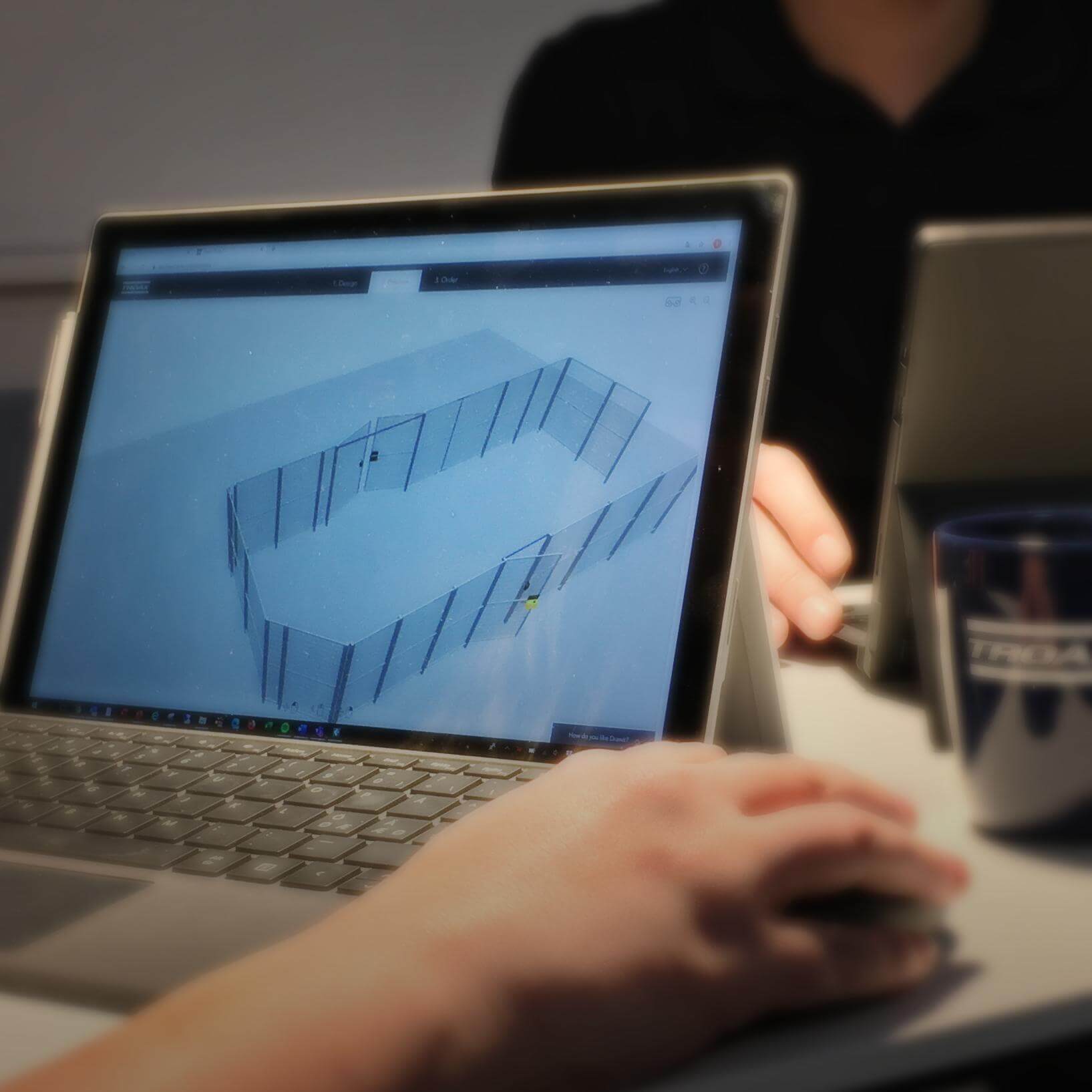 Desktop with a Drawit drawing on the screen.