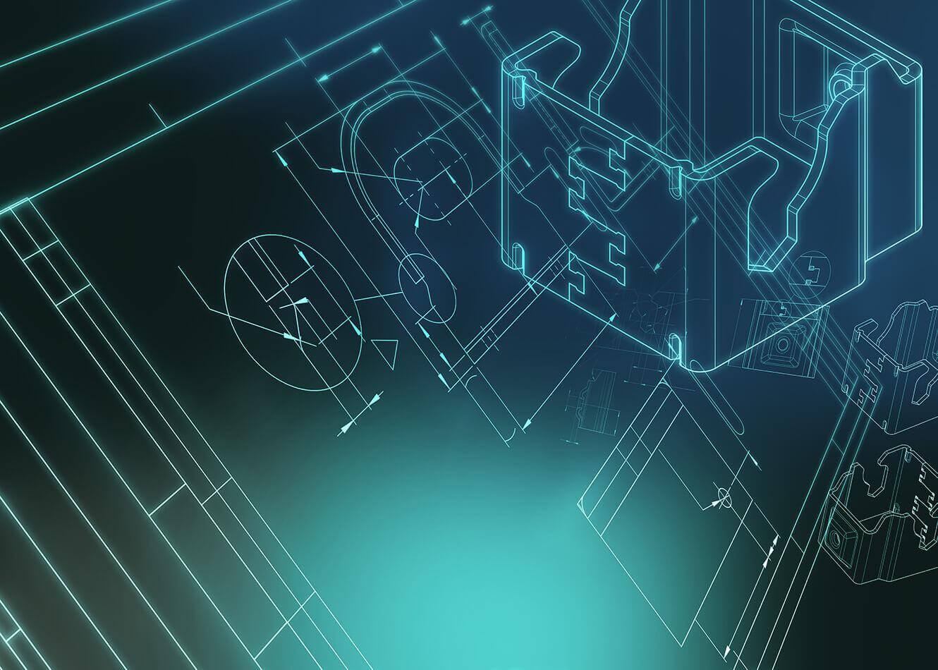 A CAD drawing