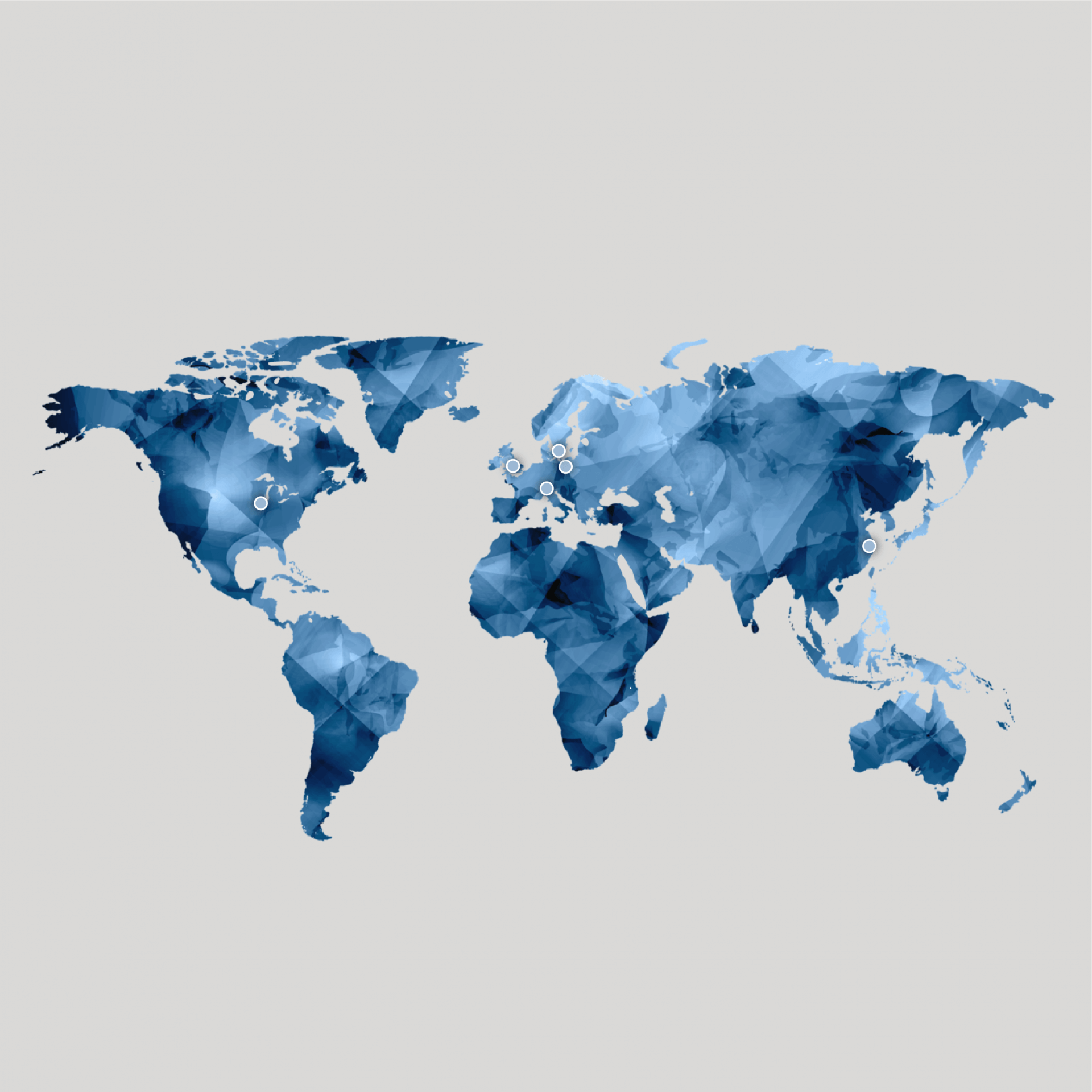 Troax production units in the world, map