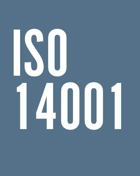 Illustration with text regarding ISO certification