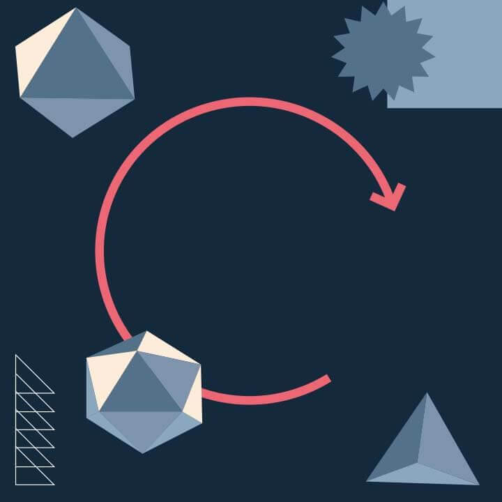 Graphical illustration of different shapes