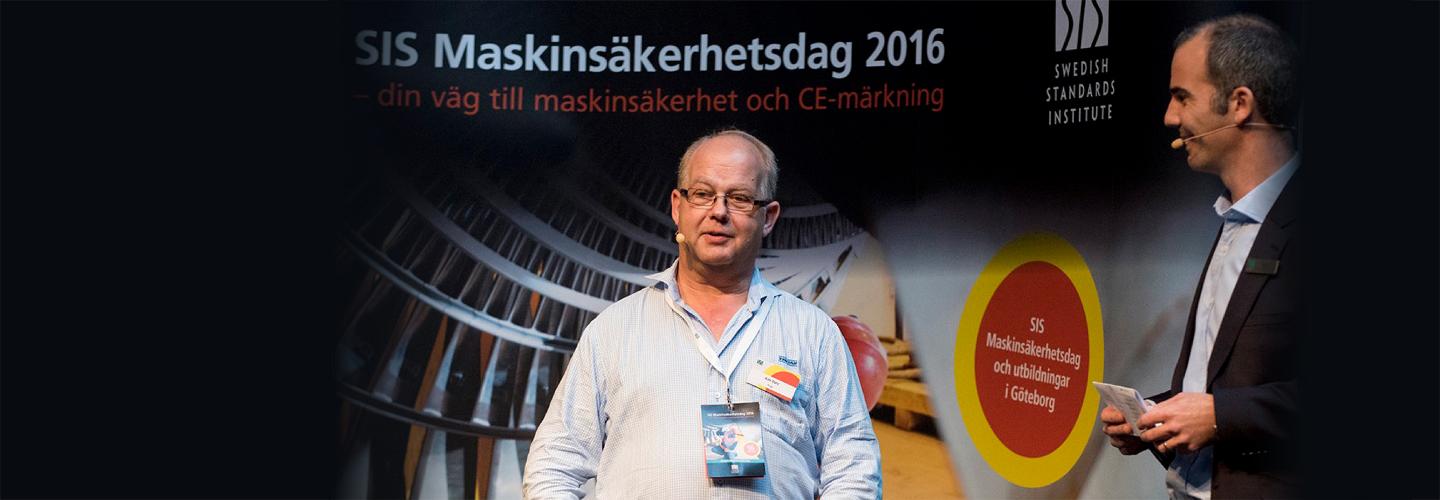 Kim Dahl at SIS Maskinsäkerhetsdag 2016.