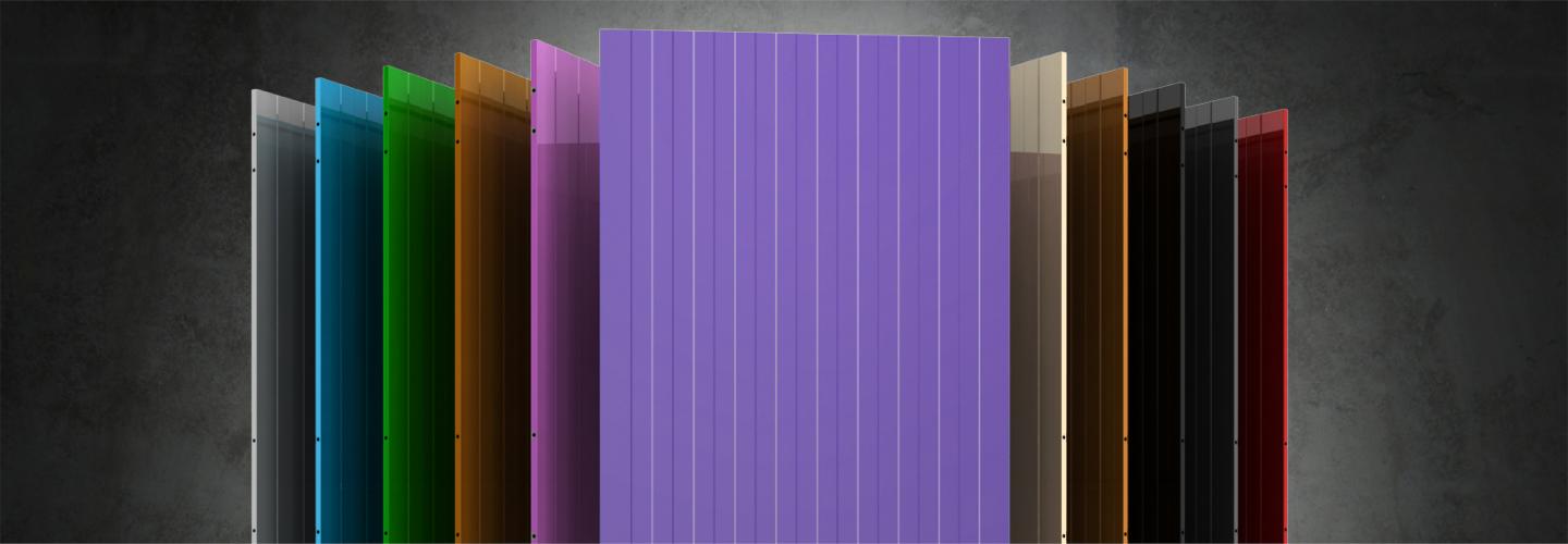 Troax full steel panels in different colours.
