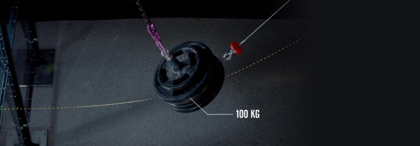 Pendulum at an impact test.