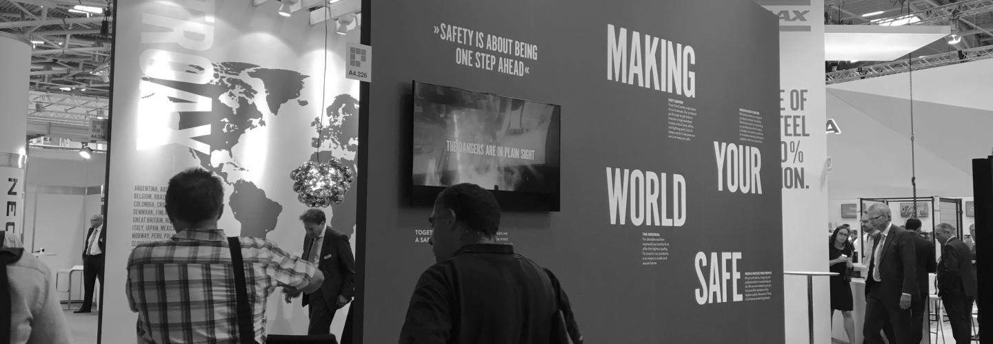 Troax stand at the exhibition Automatica 2018