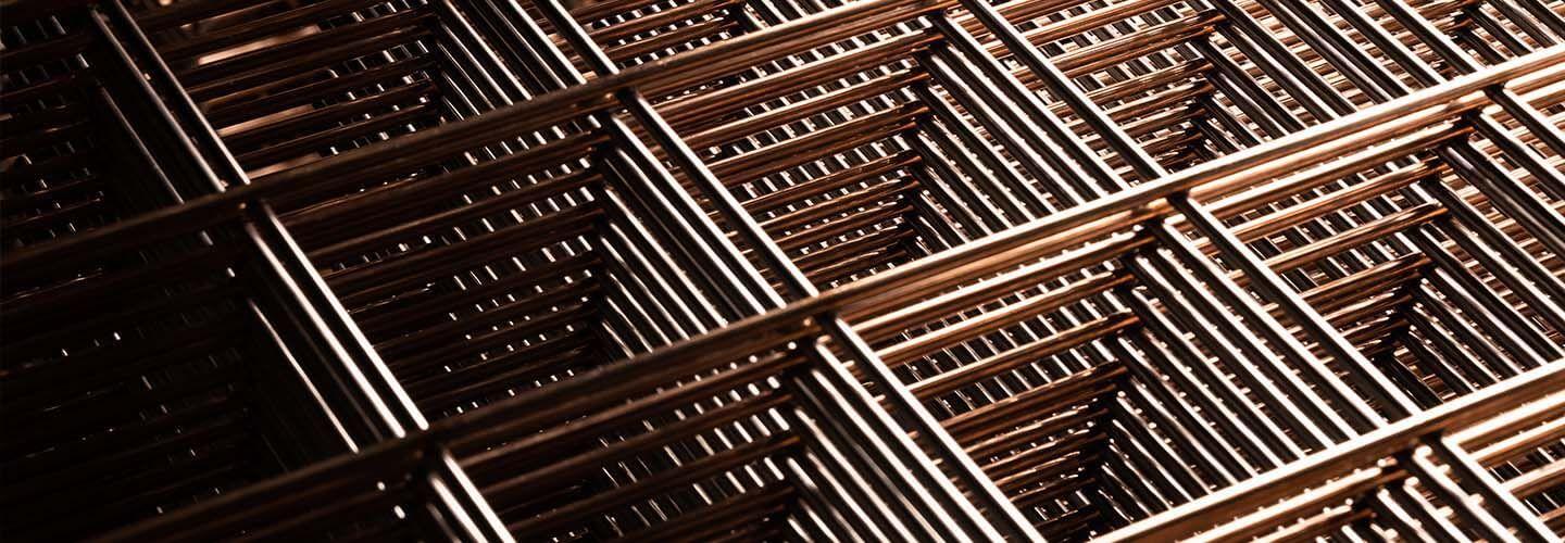 A stack of cooper mesh