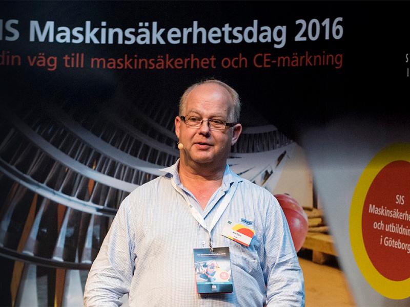 Kim Dahl at SIS Maskinsäkerhetsdag 2016.