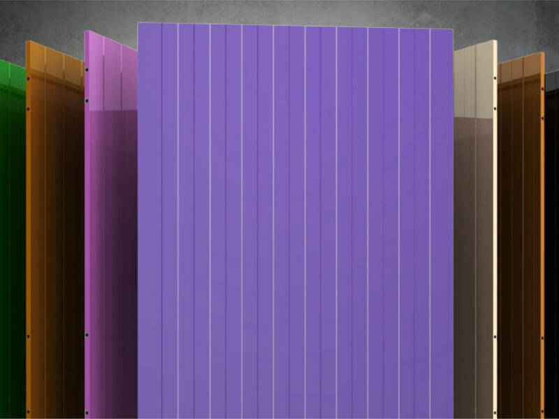 Troax full steel panels in different colours.