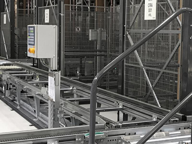 Troax safety solutions at an automated warehouse.