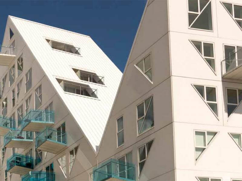 Aarhus, The Iceberg is a residential block made up of 200 apartments.